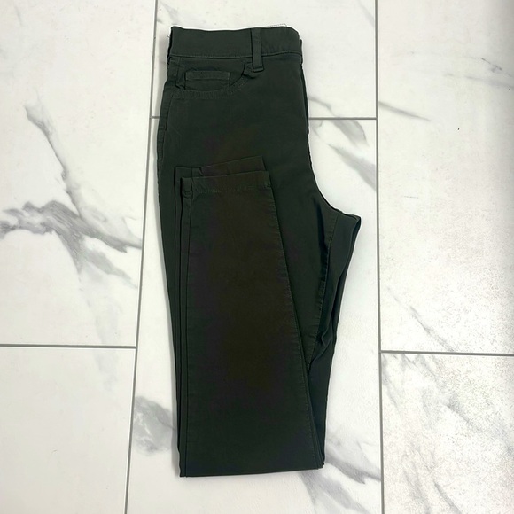 Ricki’s Slim Ankle Pants Olive Stretchy Pockets Pull On Elastic Waist Size S - Picture 8 of 15